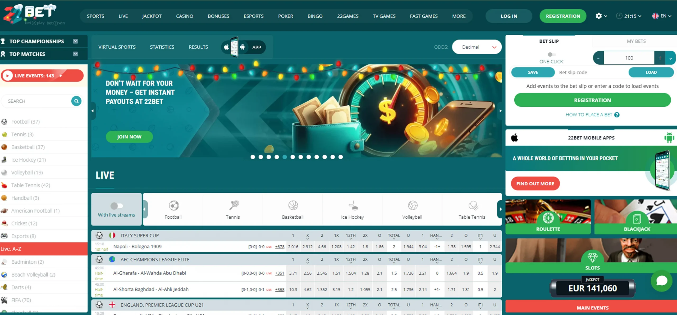 22Bet Wetten Online 22Bet Wetten Online